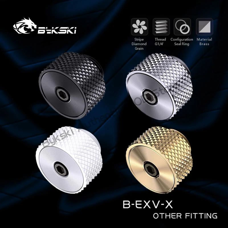 Bykski B-EXV-X,PC Water Cooling CD PatternExhaust Plug,Exhaust Valve,Ppressure Relief Valve Automatic Manual Integrated