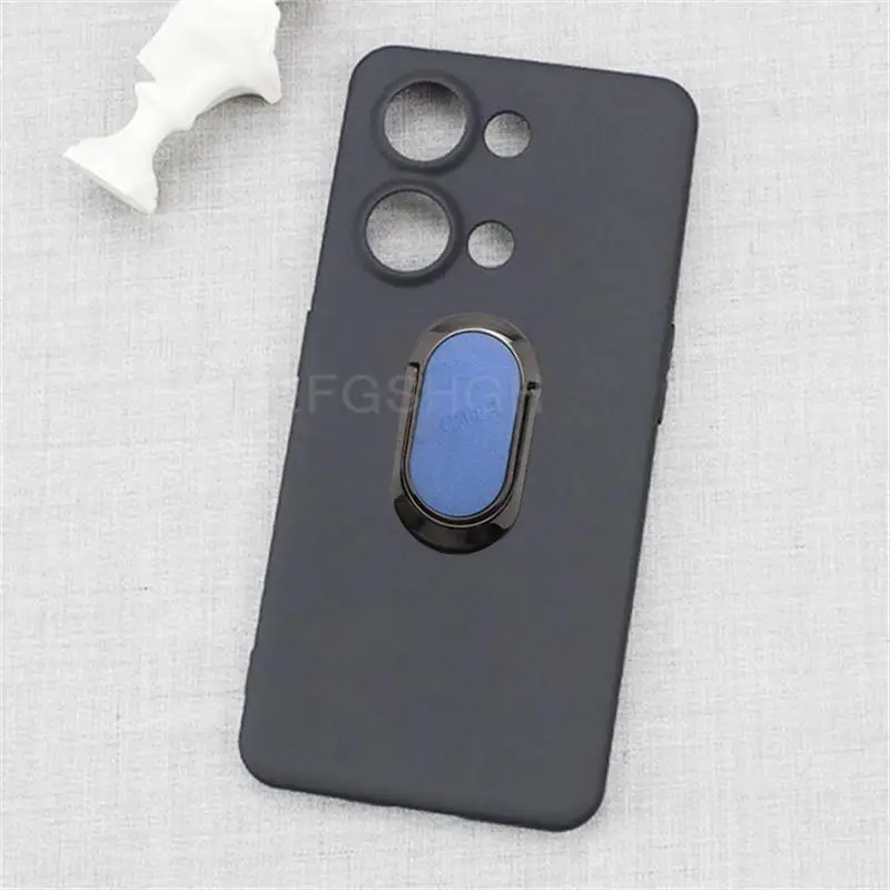 For OnePlus Nord 3 5G Ace 2V CPH2491 PHP110 Back Ring Holder Bracket Phone Case Smartphone TPU Soft Silicone Cover