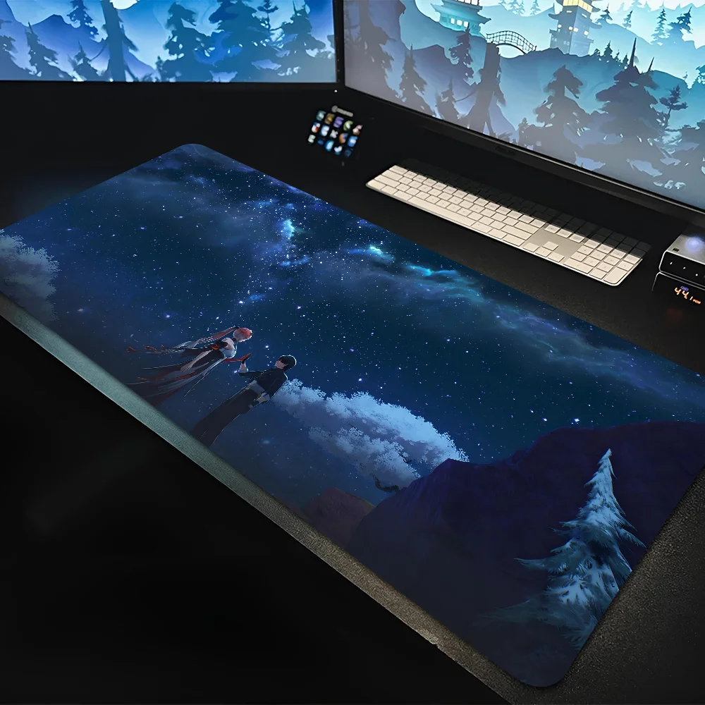 

1pc hot Changli Wuthering Waves Non-slip Mouse Pad Suitable For Office Computers Laptops E-sports Game Desk Mats XXL Keyboard