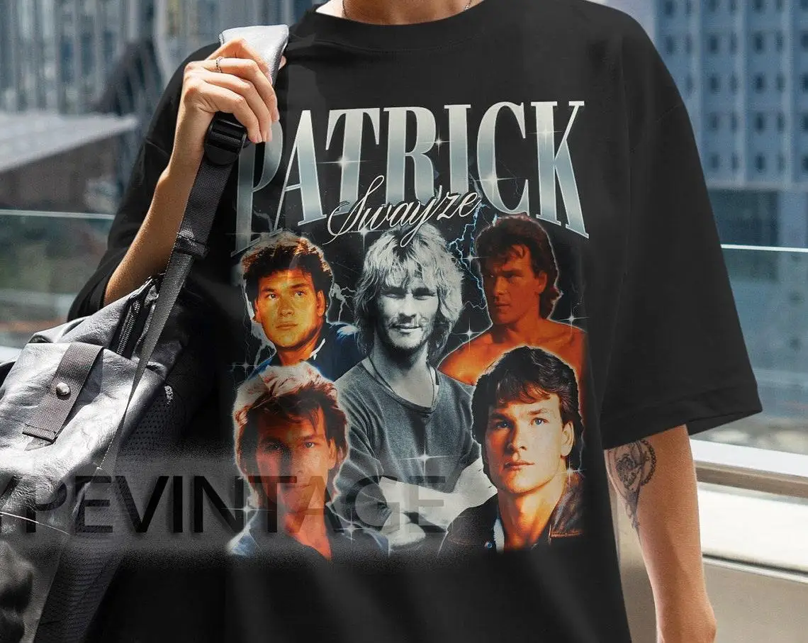 PATRICK SWAYZE Vintage Shirt Patrick Swayze Homage Actor Patrick Swayze Actor Retro Patrick Swayze Vintage Retro 90s Patrick Swa