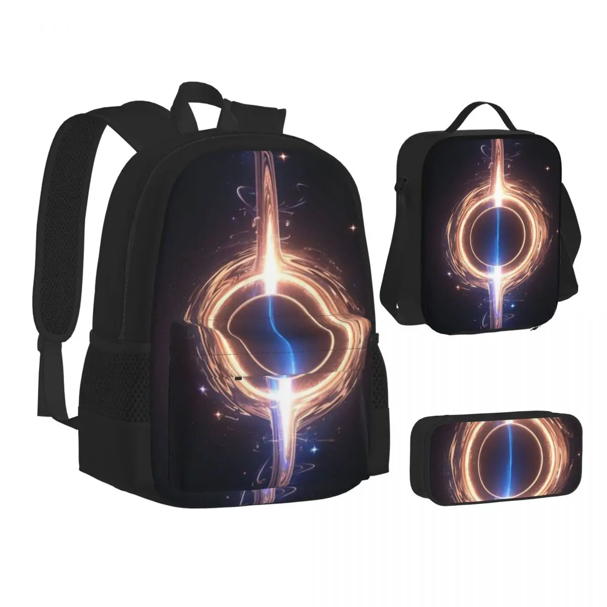 Space Student backpack, crossbody dining bag, storage pen bag, 3 piece set