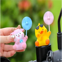 Little Yellow Duck New Cute Windmill Car Decoration Electric Bicycle Network Red Car Decoration