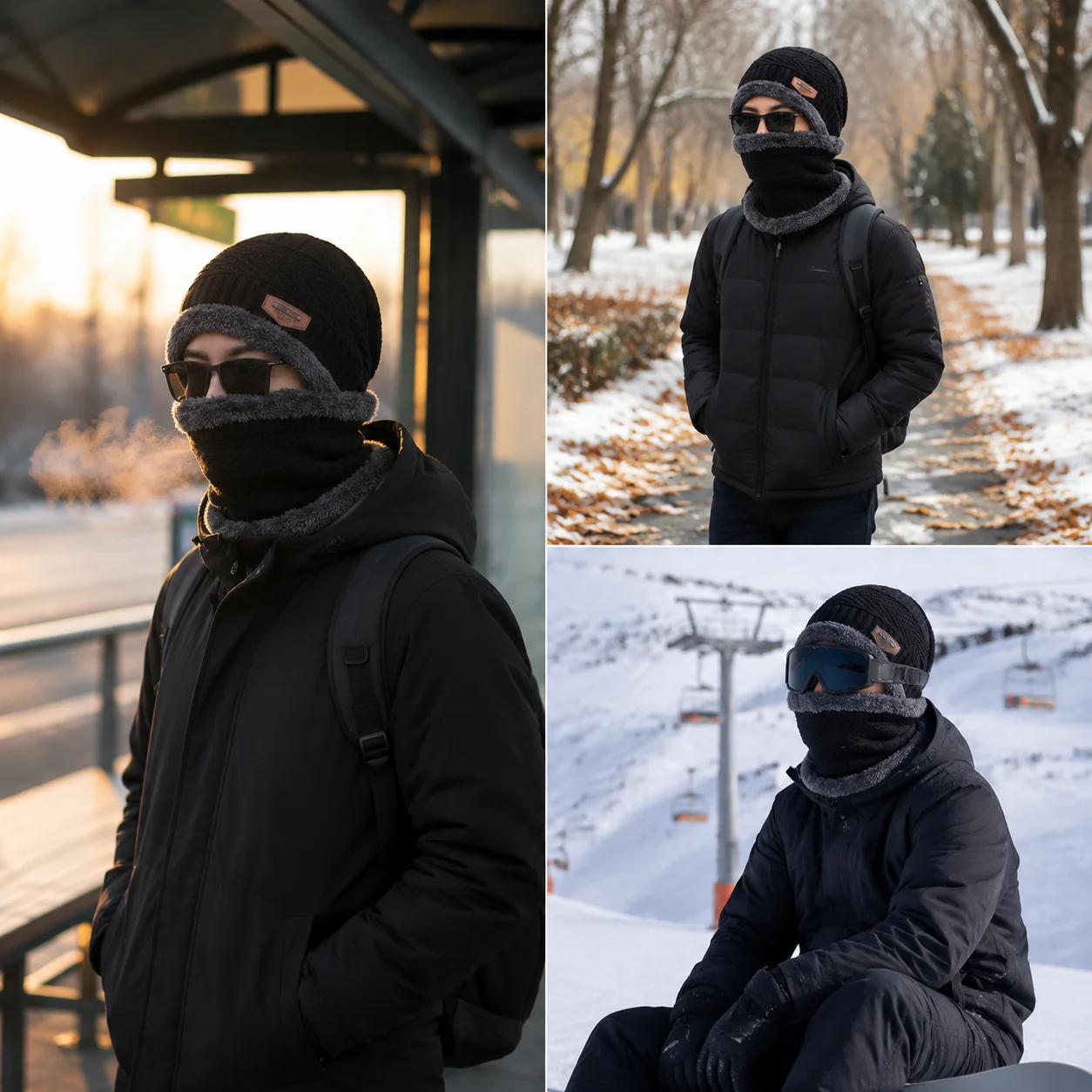 Warm Winter Balaclava Fleece L - đánh giá và giá Winter Cycling Commute Gear