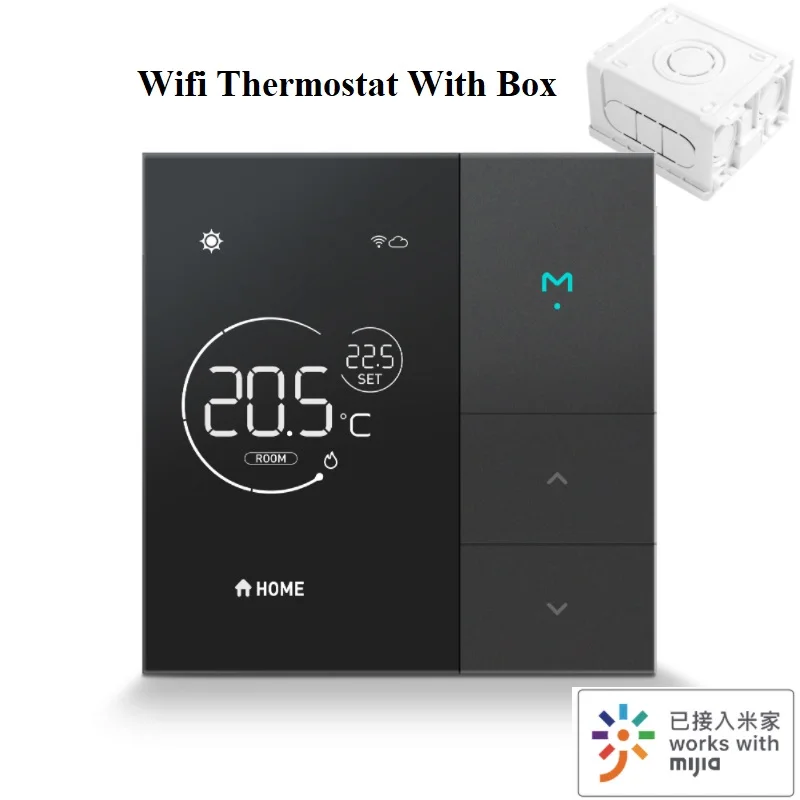 Intelligent Temperature Controller For Home Floor Heating Gas Boiler AC Smart WiFi Thermostat With Box Compatible With Mijia APP