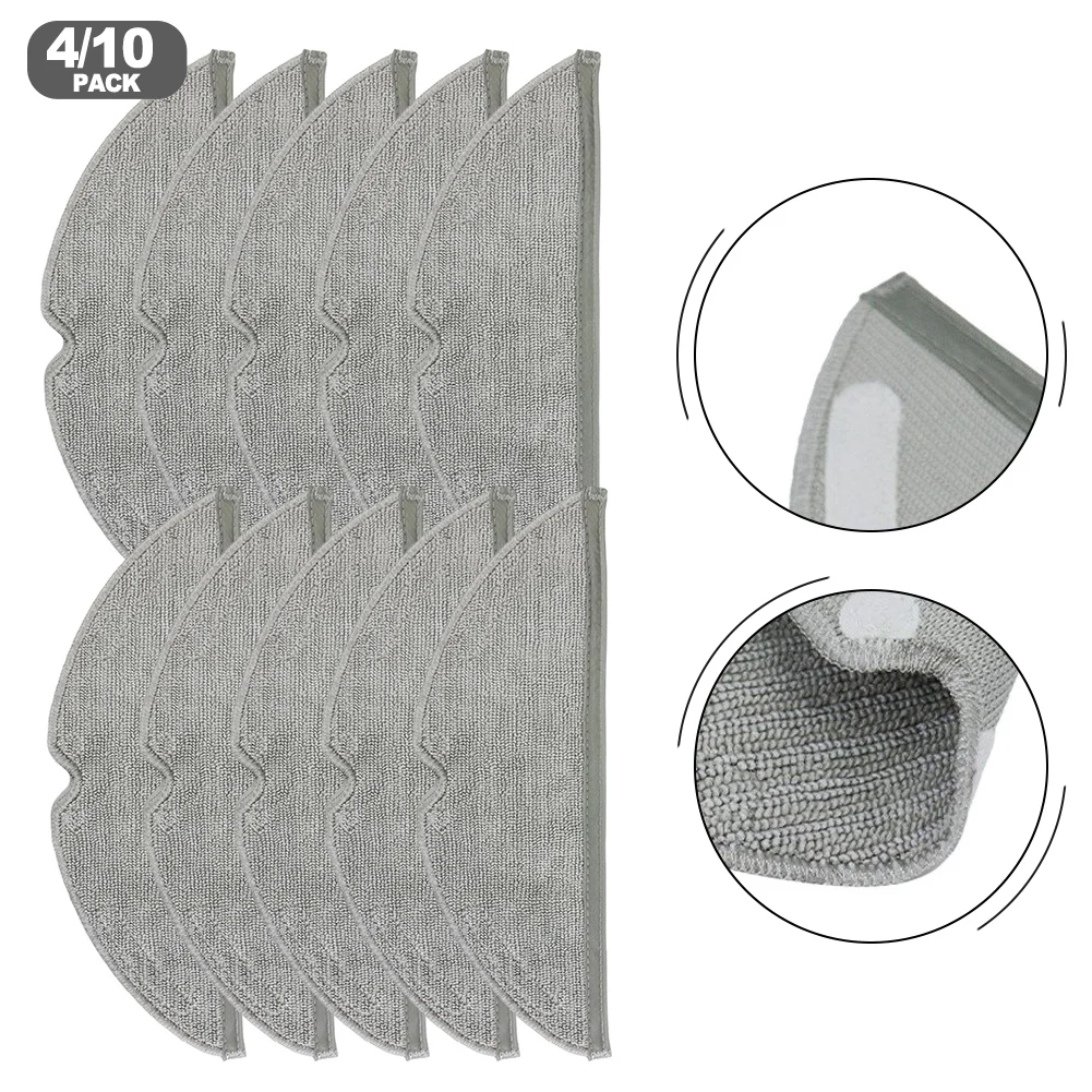 Microfiber Replacement for Mop Pads for Dreame For Mova for e30 for Pro for e30 Pro Plus Robot Vacuum Cleaner 4pcs 10pcs Floor