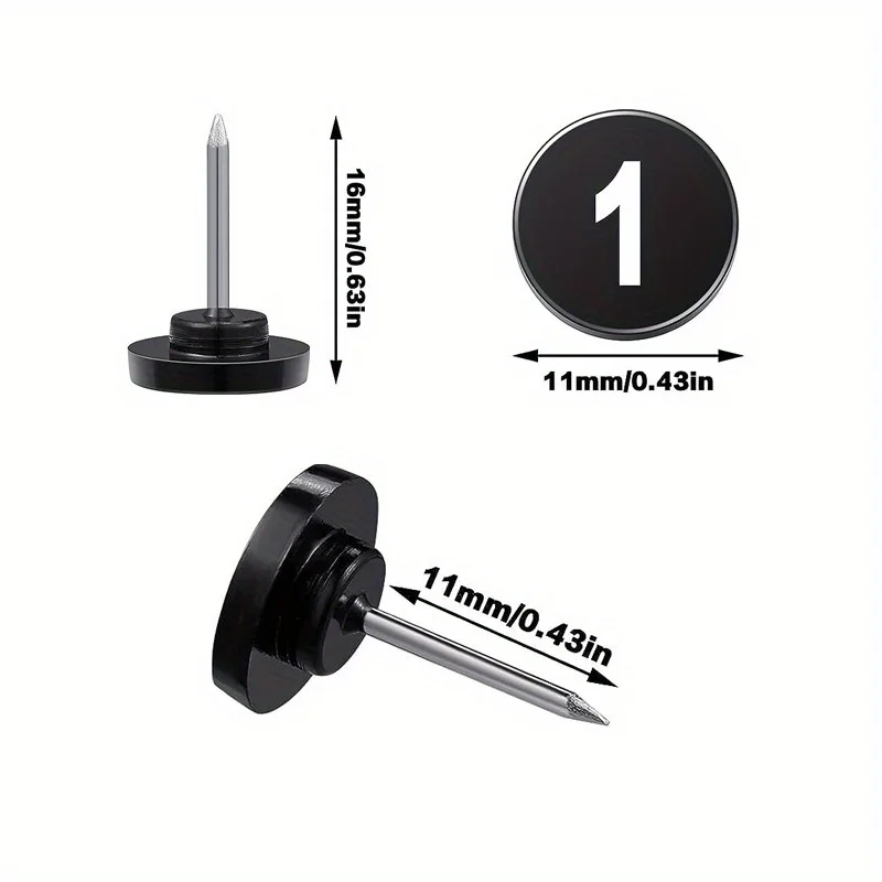 100Pcs/box Transparent/Black Push Pins Thumb Tacks Thumbtack Map Cork Board Pushpins Drawing Photo Wall Studs Office