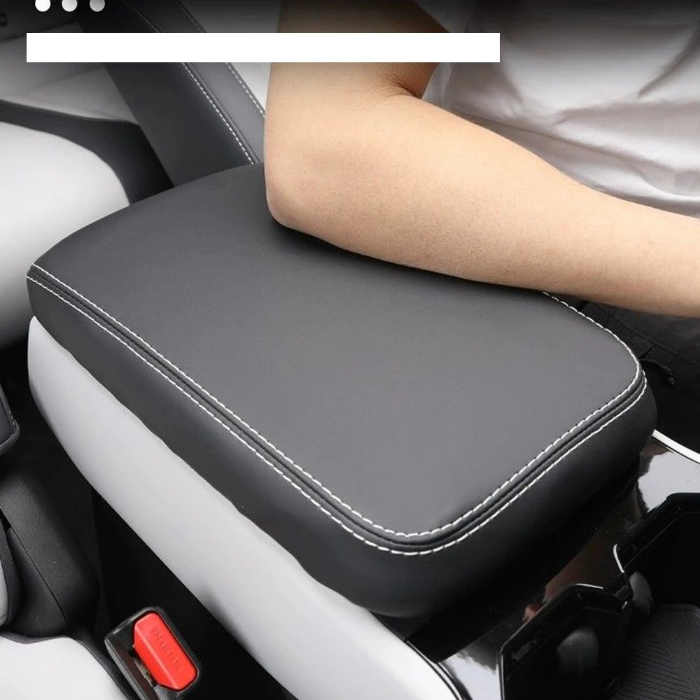 For JAECOO 6 J6 Chery iCAR 03 2024 2025 Leather Car Armrest Storage Box Cover Mat Center Console Protection Cushion Accessory