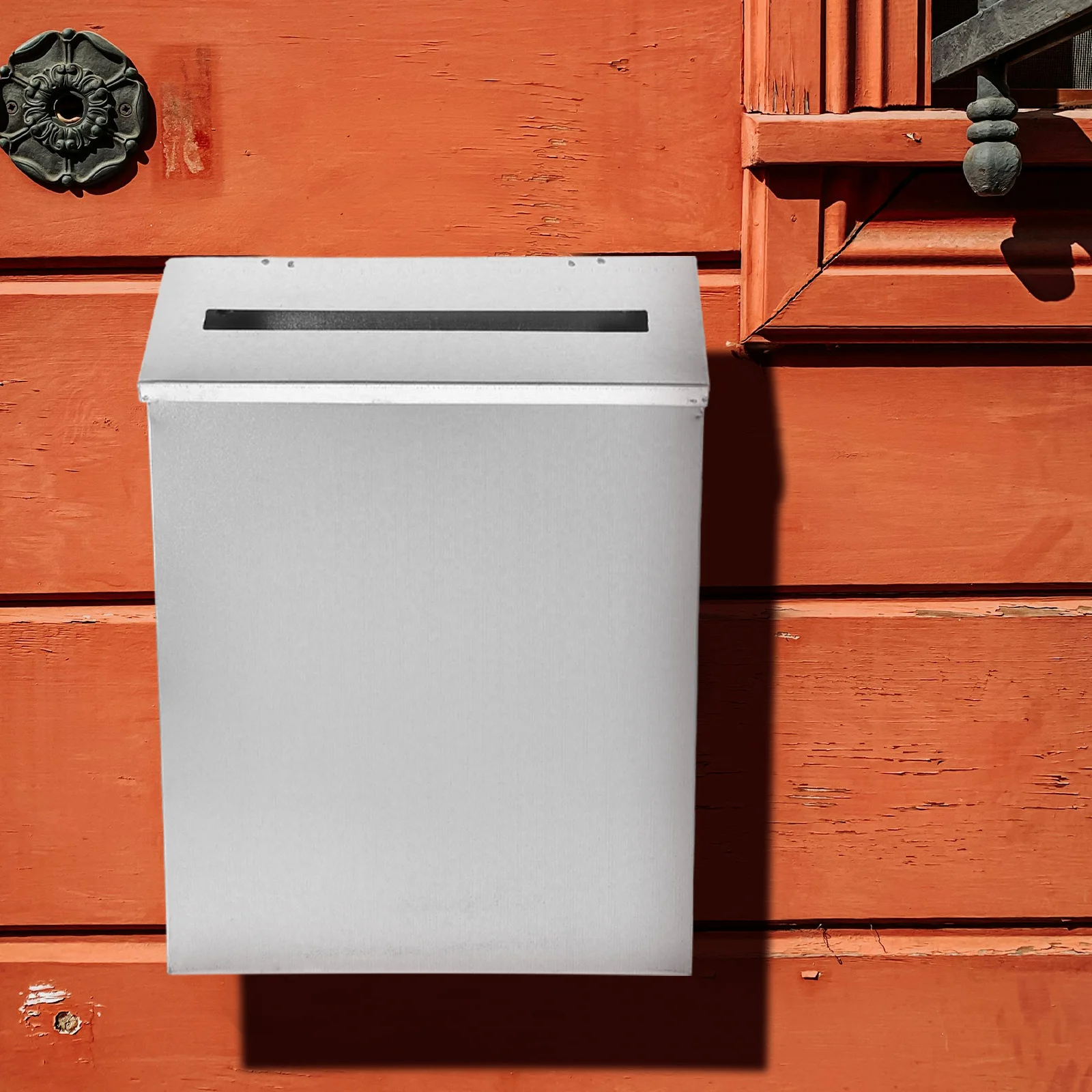 

Outdoor Wall Mounted Mailbox Iron Material Chic Design Spacious Storage Home Exterior Decor Mail Box Mailbox Wall Mount