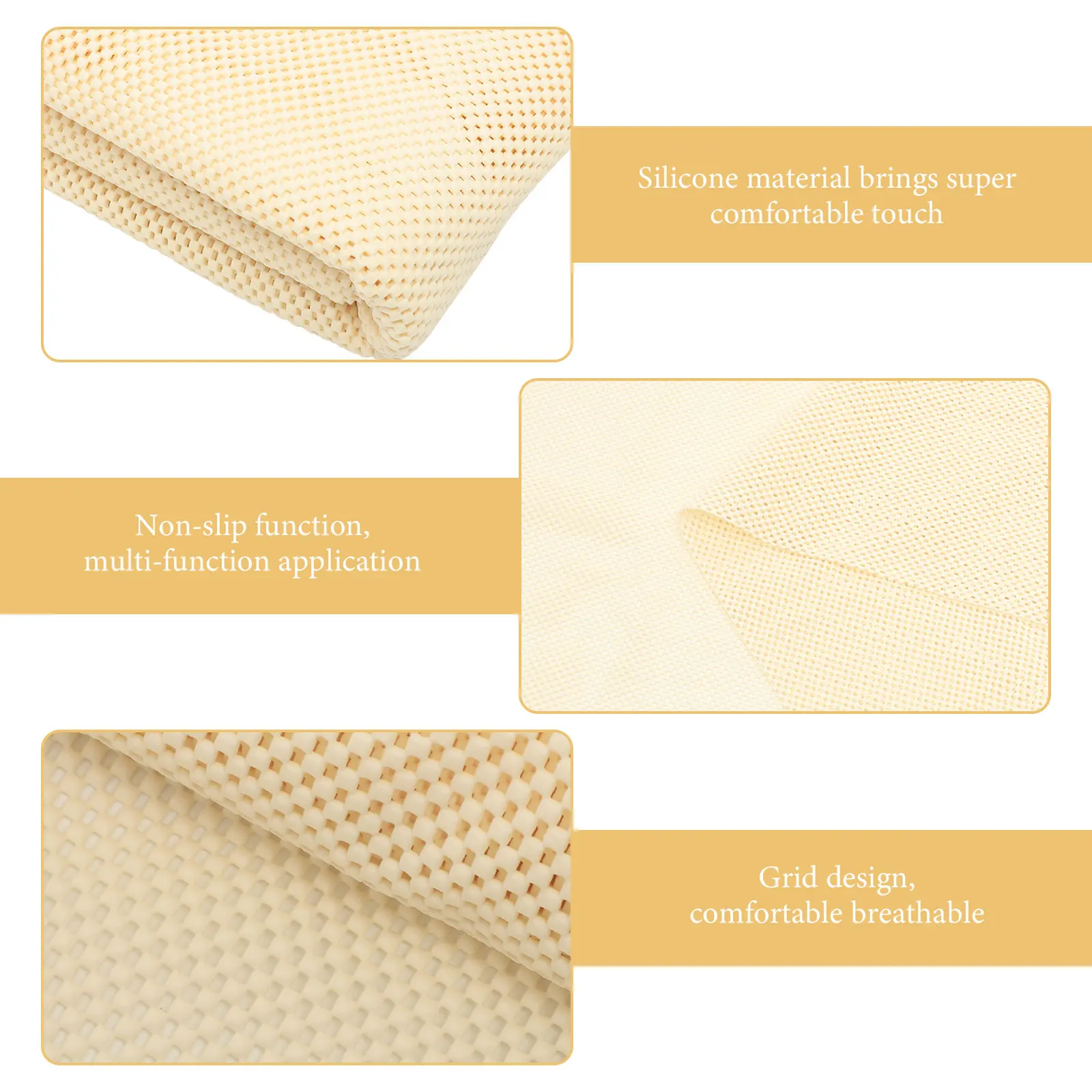 

Silicone Non Slip Rug Pads Thickened Gripper H Multipurpose PVC Home Office Anti Slip Cushion Mat Floor Carpet