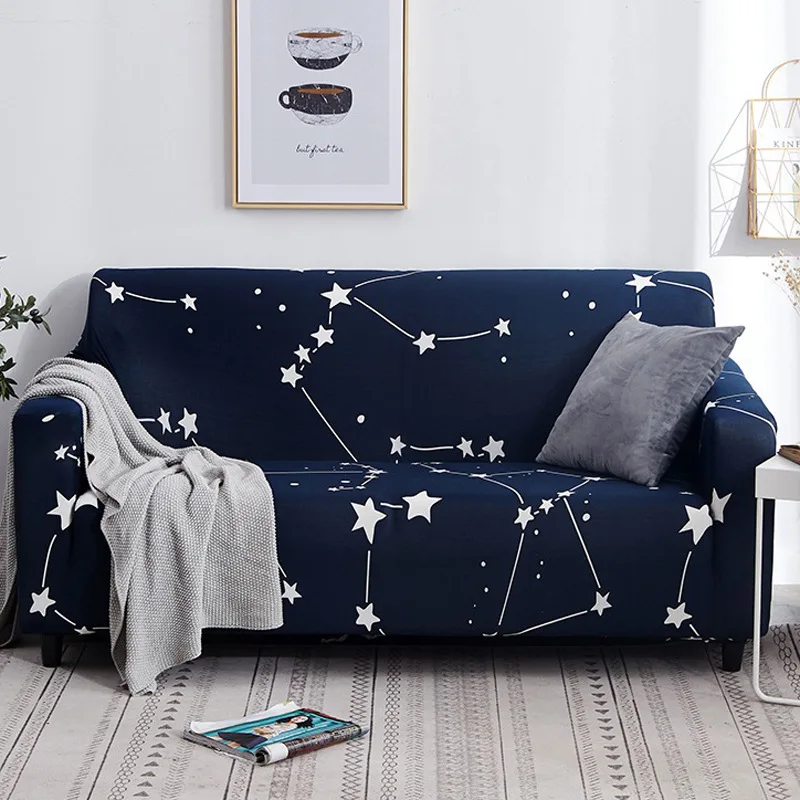 High Elasticity Anti-Slip Sofa Cover for All Seasons Stretch Armchair Protector with Elastic Band Simple Anti-Dirt Couch Covers