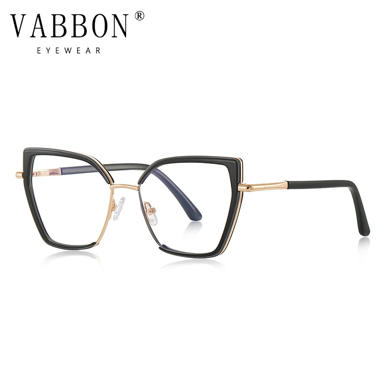 Vabbon, высококачественные многоугольные модные очки для чтения при близорукости, анти-синий свет, Tr, большая оправа, сверхлегкие женские оптические очки по рецепту, фотохромные очки 3154