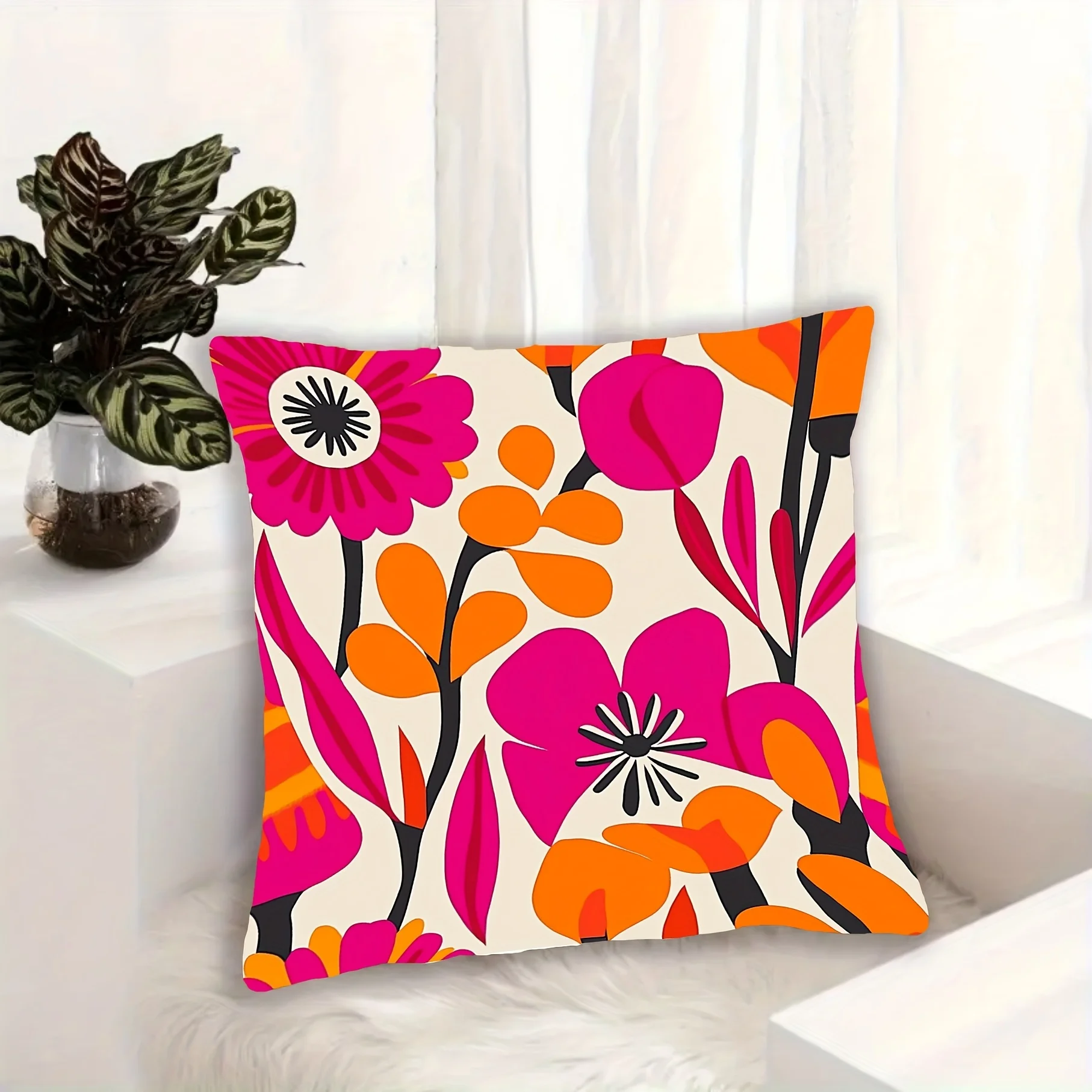 غطاء وسادة بتصميم أزهار اسكندن - مراجعة Pillow Insert 18X18 وسعره