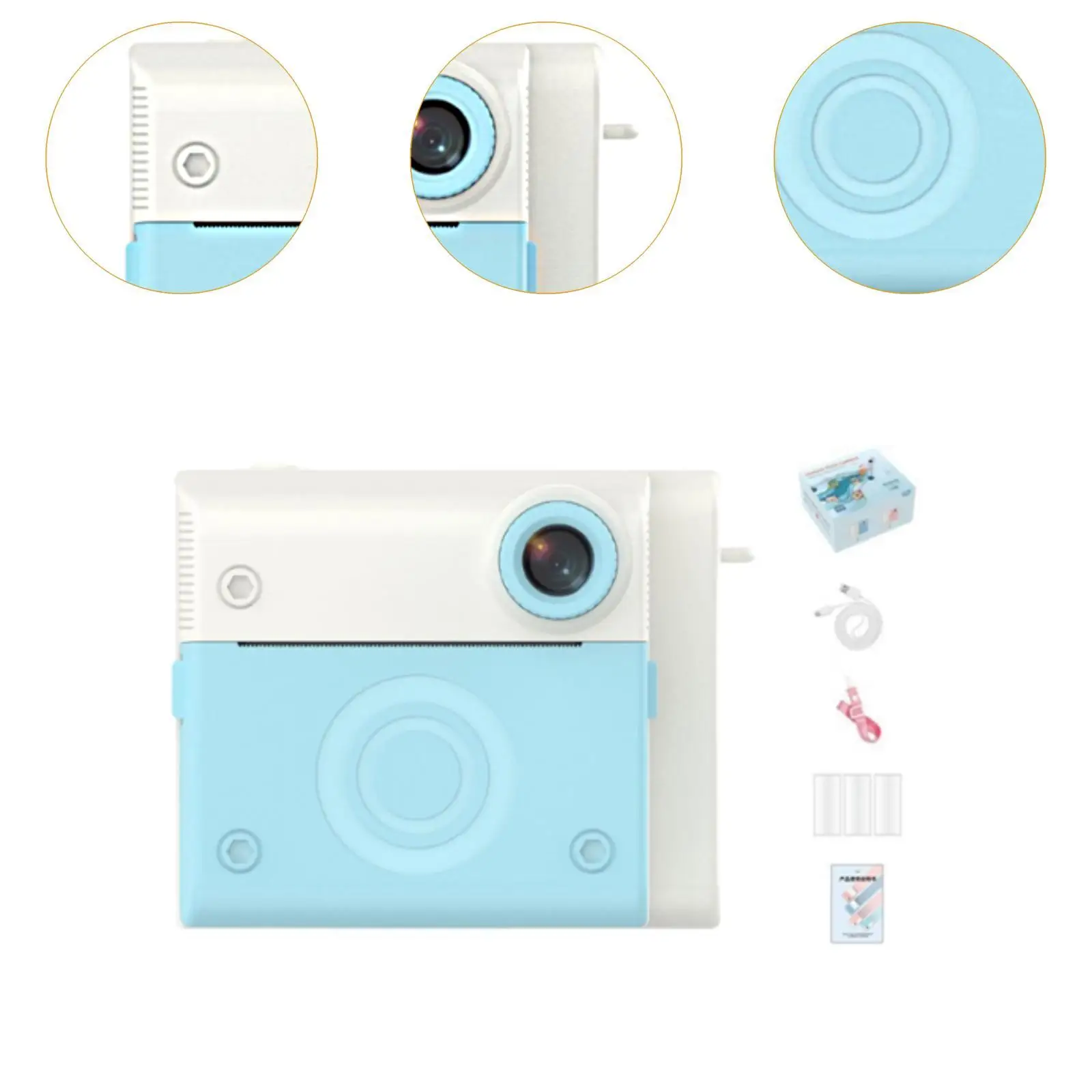 Aparat dla dzieci Łatwy w użyciu Kompaktowy ekran 2,8 cala 4800W Pikseli Aparat dla dzieci Aparat cyfrowy do zabawy Idealny prezent Rozrywka