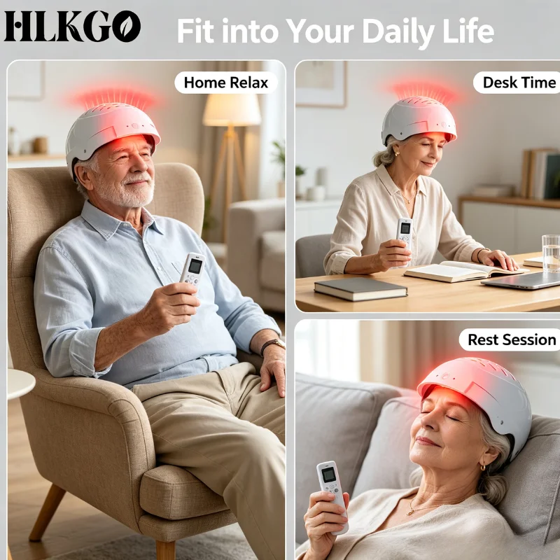 Clinical Grade 1070nm NIR PBM Brain Helmet 436 Diodes Non-invasive for Stroke Recovery Neurological Support Home