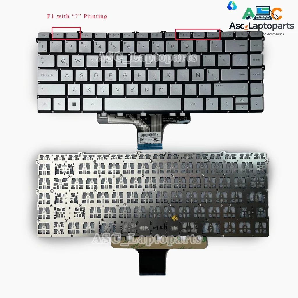 New LA Spanish Keyboard for HP Pavilion 13-BB 14-DW 14-DV 14-DY 14-EC 14-EE 14-EK 14-EM 14-EP 15-EW 15T-EY , 240 245 G10 BACKLIT