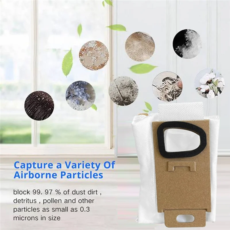 AB43-8PCS Sacchetto per la polvere Forroborock H6/H7/Mijia SCWXCQ01RR Accessori per aspirapolvere Pezzi di ricambio