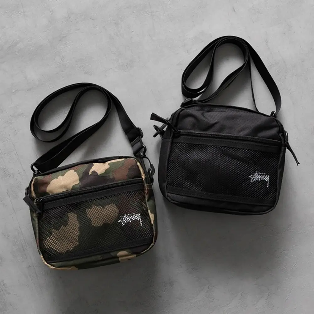 Large Capacity Shoulder Bag Fashion Crossbody Bag Men Women Casual Canvas Mobile Phone Small Body Bag Underarm Bag Messenger Bag