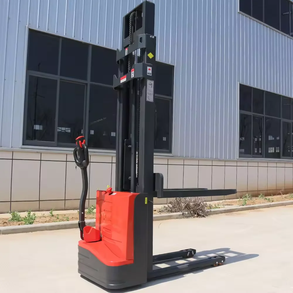 

Electric Pallet Stacker Hot Selling 1500kg Small Portable Forklift Battery Operated Forklift Batteries Electric Stacker Price