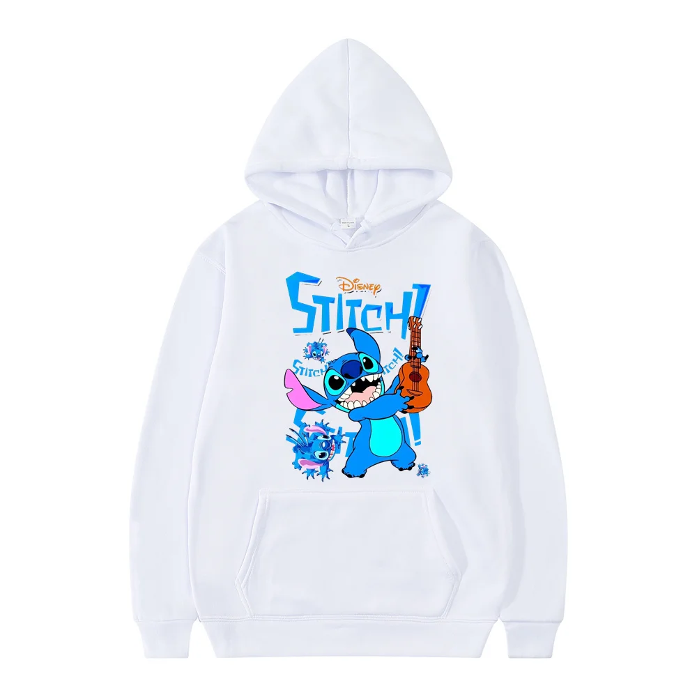 Hot Sale Stitch Disney Print Hoodies Fashion Casual Fleece Sweatshirt Boy Clothes Y2k Anime Hoodie Pullover Kids Clothes Girls