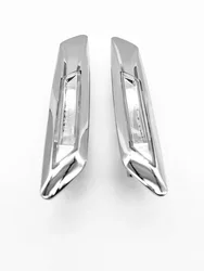 OEM; 63137154167 63137154168 Fender Front Wing Turn Indicator Lamp Left Right Chrome Trim for Bmw 5 (F10) 2009-2016