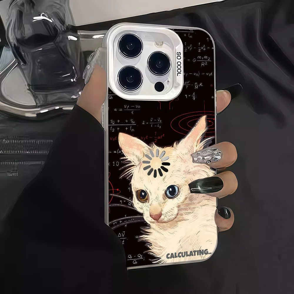 

Surprised Thinking phone case For iPhone 12 11 13 14 15 16 17 Max Pro Plus Mini Protective IMD Color Cover