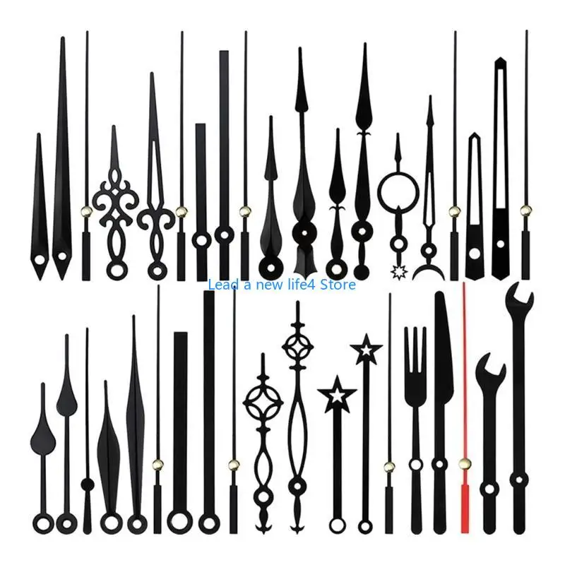 Y55E Watch Second Mutes Pointers NeedlesFitting Replaceable Wall Clock Repairing 14x