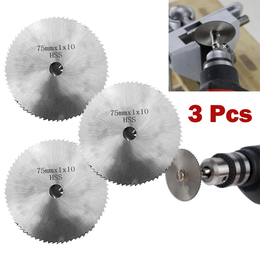 Cutting Disc Saw Blade Air Tool Accessories Silver Aluminum For Angle Grinder Cutting Wood HSS Laminate Plastic