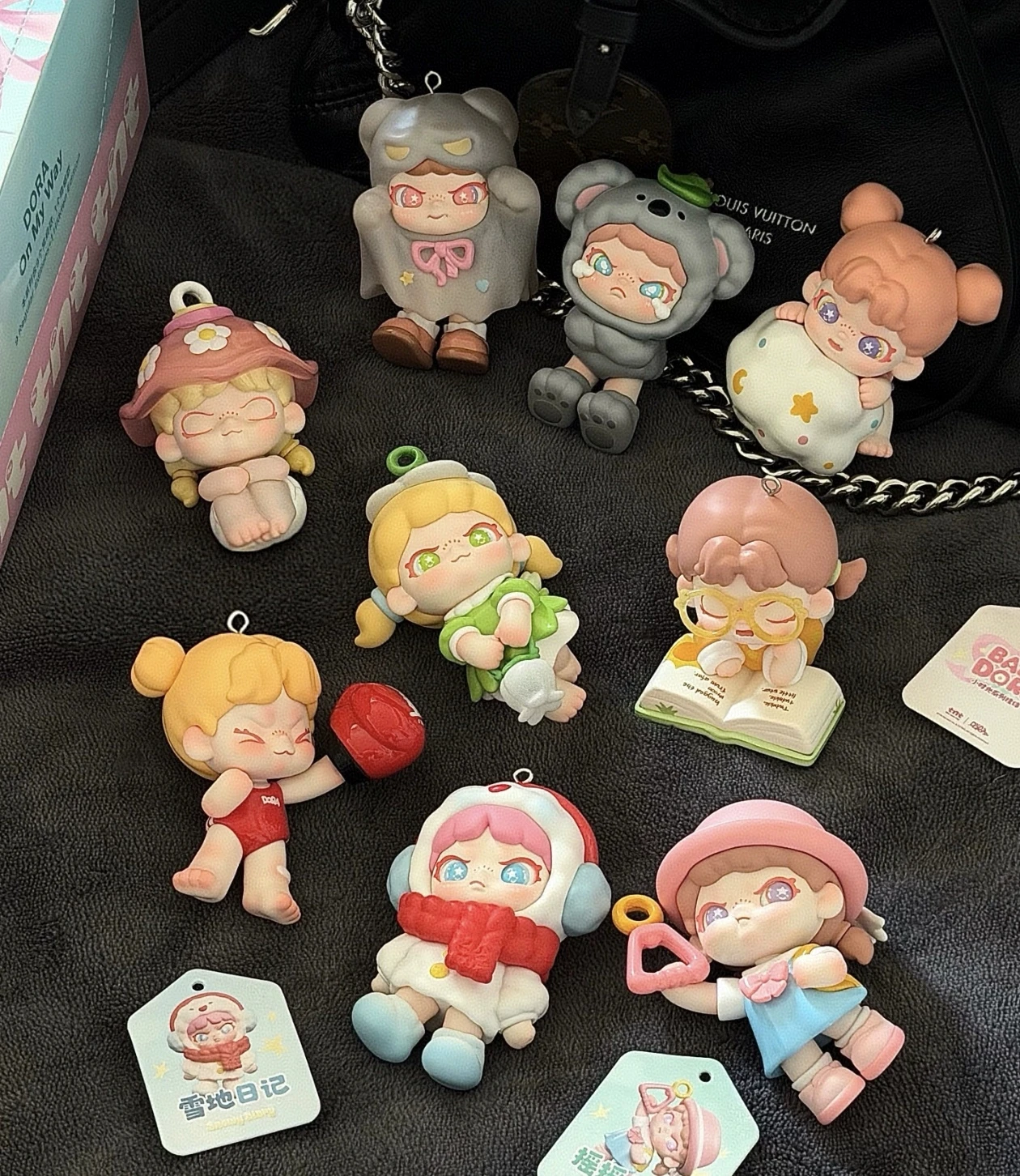 In Stock Tntspace Baby Dora Little Time Series Pendant Blind Box Big Cousin Keychain Bag Pendant Anime Cute Gift Fans Gift Toy