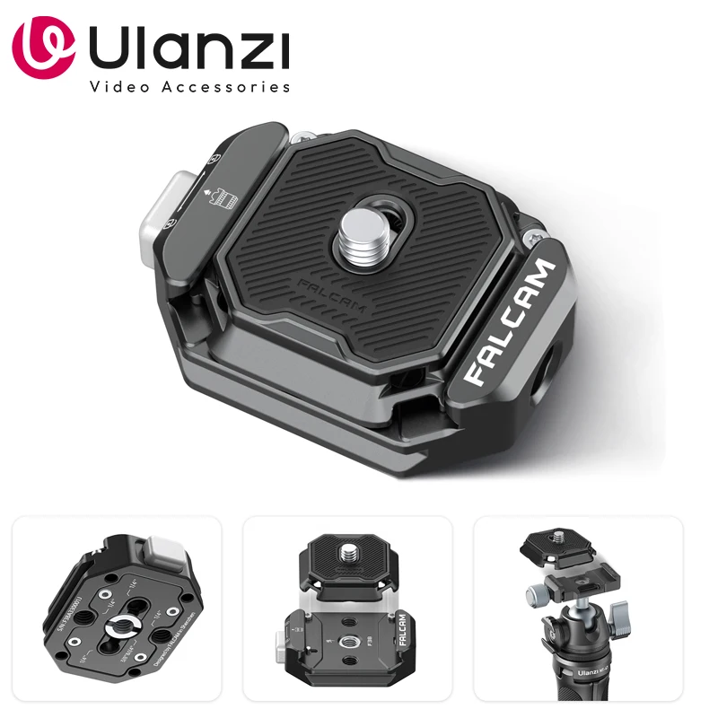 Ulanzi FALCAM F38 Muti-hole Quick Release Kit Camera Tripod Adapter Mount Plate Board Quick Switch Kit Accessories 1/4