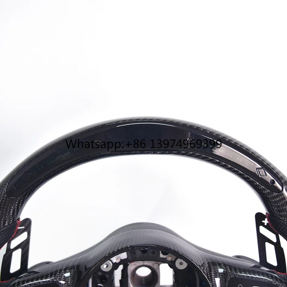Suitable for Mercedes-Benz AMG GTS Modified Carbon Fiber Steering Wheel Assembly, Suede Perforated Leather Customized Upgrade