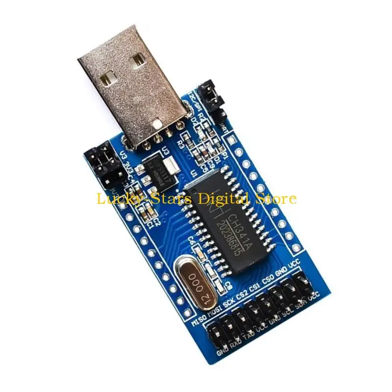 T3EE USB naar UART IIC ISP I2C CH341 Programmeur Converter Parallel Port Converter On-Board EPP Parallel-adapteromzetter