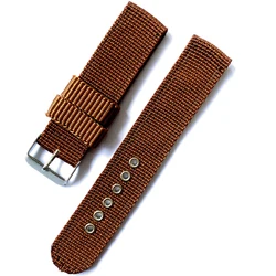 Fabric Bracelet 16mm 18mm 20mm 22mm 24mm Nylon Watch Band  Wrist Band Men Accessories Watch Strap