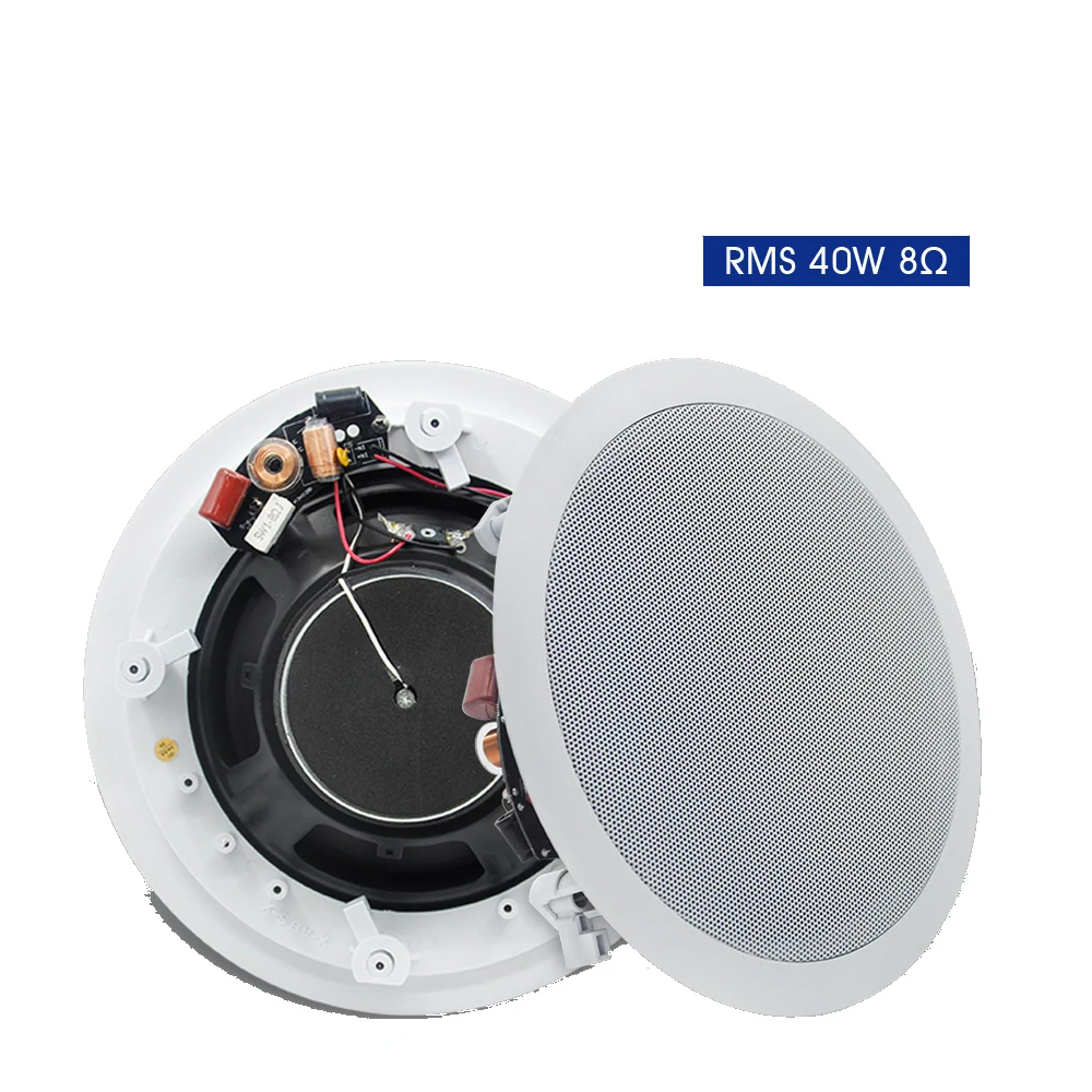 Coaxial Ceiling Speaker HiFi Surround Sound Quality PA Background Music Pro Loudspeaker Perfect for Cafe Party Living Room