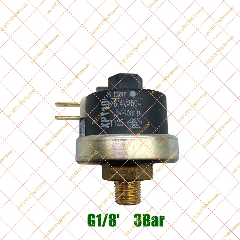 Steam Pressure Controller & Switch (3Bar, G1/8), Replacement Accessory for Ironing Steam Boilers & Steam Engines