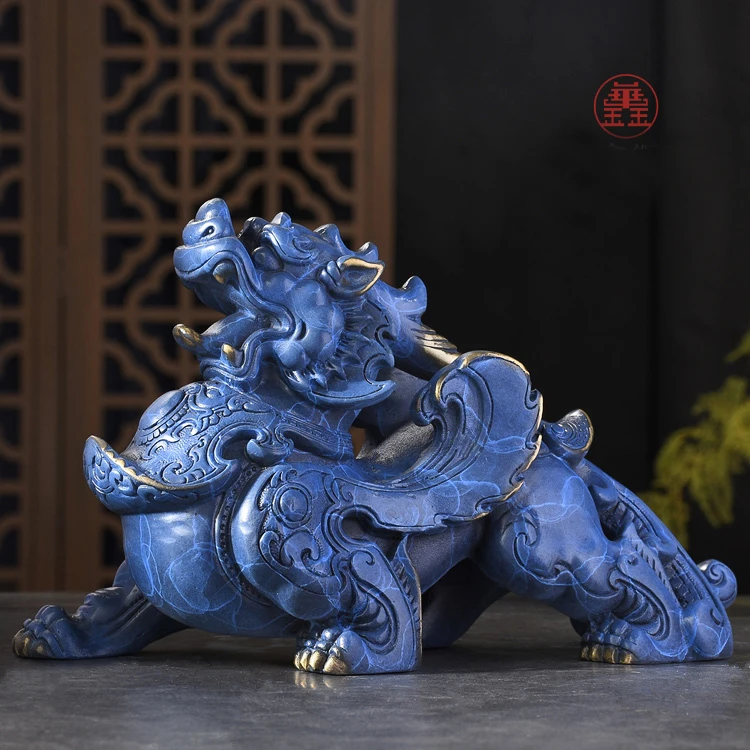 

TOP GOOD family home Shop thriving business money Exorcise evil spirits LUCK FENG SHUI brass dragon PI XIU Ornament