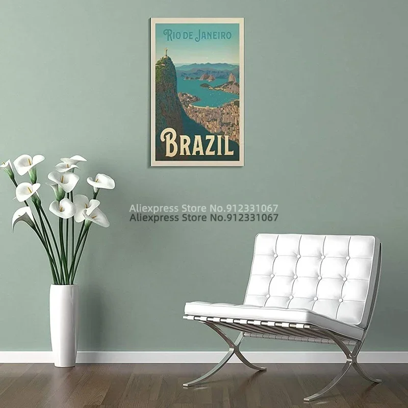 Rio De Janeiro Seaside Poster Brazil Poster Decorative Painting Canvas Wall Art Living Room Prints And Posters Bedroom Decoratio