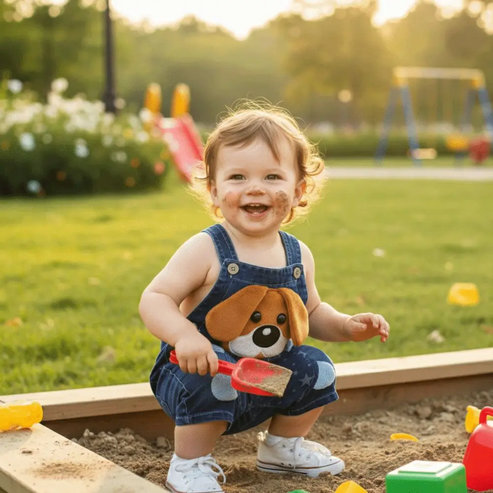 Cartoon Print Denim Overalls Denim Fabric Lightweight Denim Denim Shorts Casual Short Children Denim Dungarees Summer