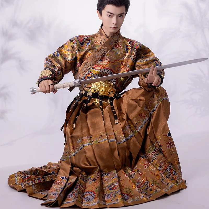 Ming Flying Fish Suit Dynasty Hanfu Men's and Women's Same Style Embroidered Knife Stickers inside Drag Daming Jinyiwei Clothing
