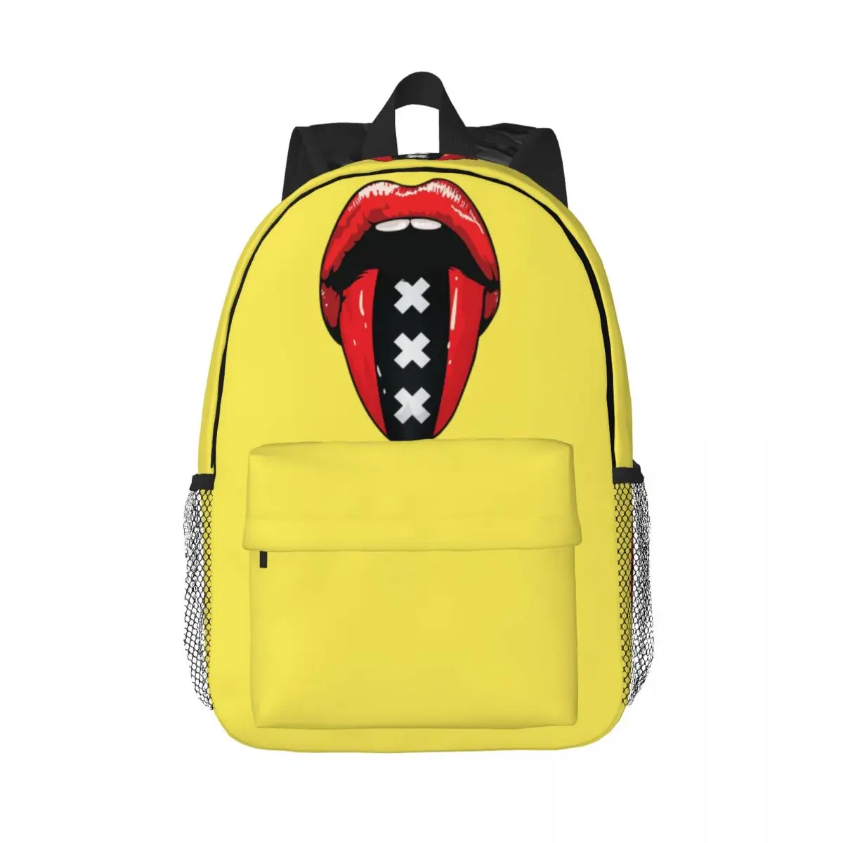 

Amsterdam Flag Backpack Hot Sale Daypack Large Capacity Boys Girls BookBag Shoulder Bags for Men Women Kids School Bag