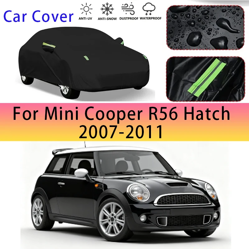 

For Mini Cooper R56 Hatch 2007-2011 Outdoor Protection Full Car Covers Snow Cover Sunshade Waterproof Dustproof Exterior
