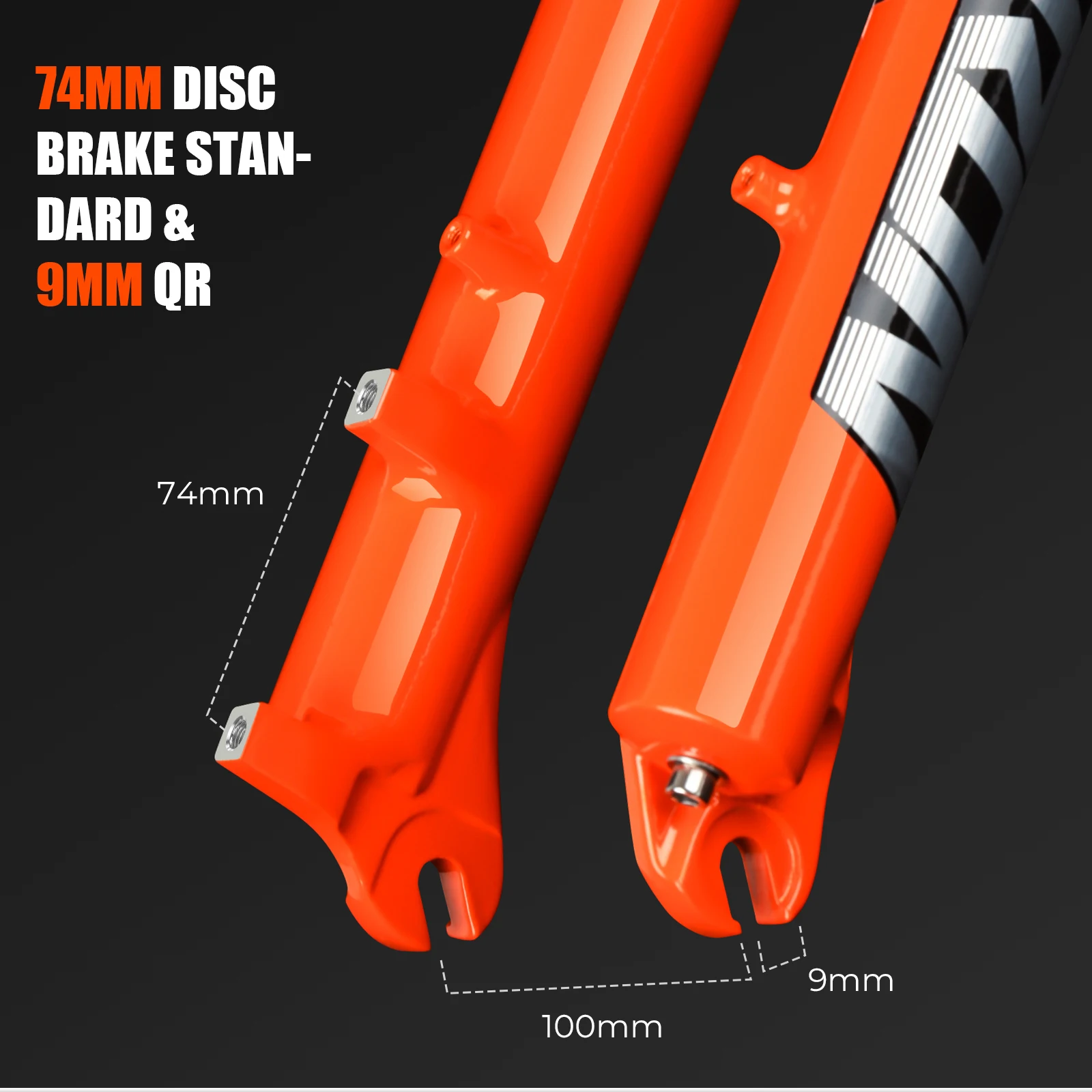 VIARON Bicycle Air Fork 27.5/29inch 120mm Travel Oil Air Suspension Lightweight Magnesium Alloy Quick Release Bicycle Fork