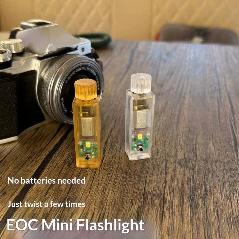 Hand-twisted Self-generating Lamp EDC Fidget Toys Plastic Decompression Toy ADHD Anti-anxiety Toy Outdoor Lighting Tool