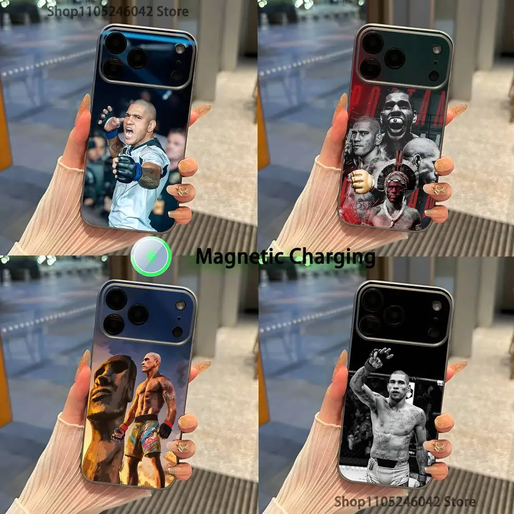 

Fighting Pereira Alex For iPhone 17,16,15,14,13,12,11,Pro,Max,Plus Transparent gray Phone Case Magnetic Wireless Charging