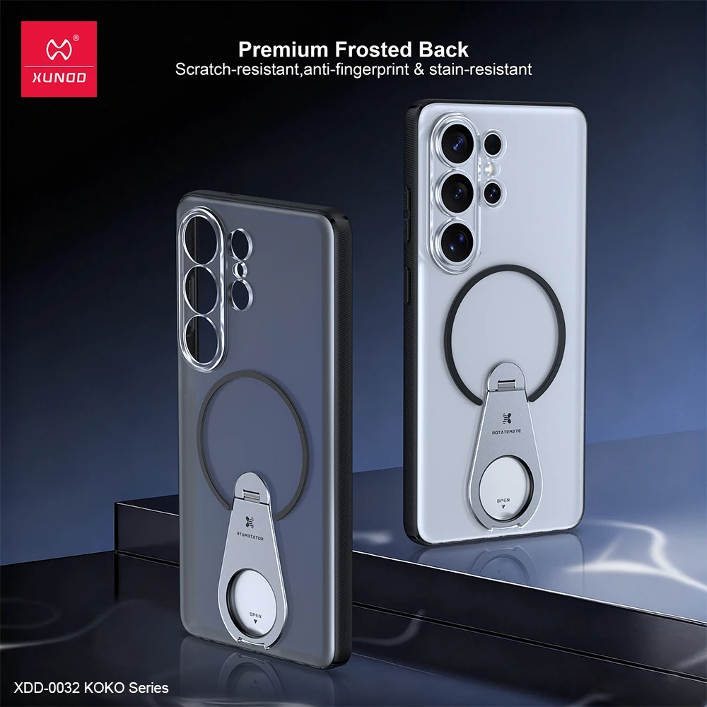 

Xundd Case For Samsung Galaxy S26 Ultra KOKO Series Magnetic Shockproof PC+Soft TPU Ring Holder 360° Rotation Cover