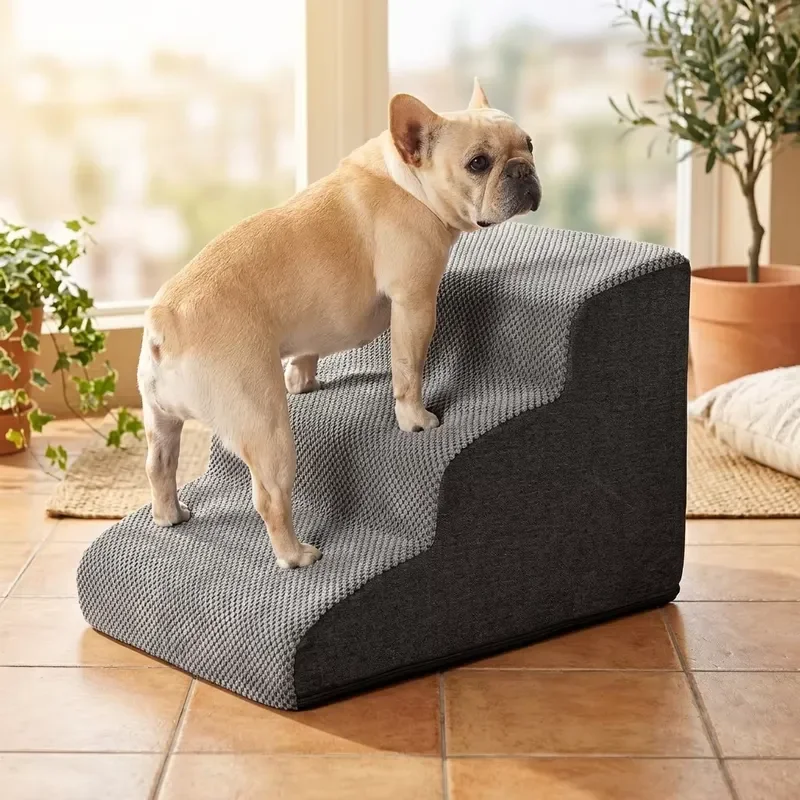 for Eco Friendly Pet Stairs and Ramps Ladder  Dogs and Cats Suitable  All Breeds Indoor Outdoor Use