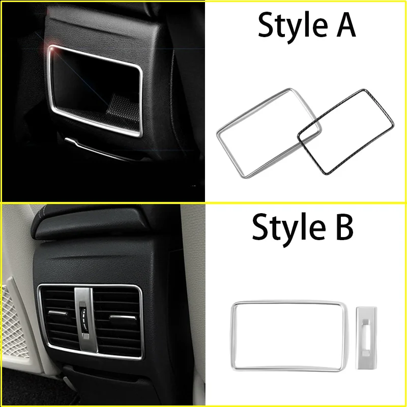 Car Rear Air Conditioning Vent Frame Cover Trim Sticker For Mercedes Benz A B GLA CLA Class C117 W117 W176 W246 Car Accessories