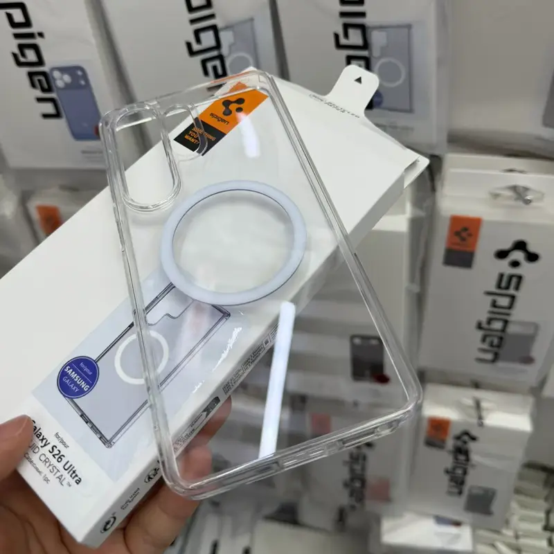 Spigen Magnetic Charging Case For Samsung Galaxy S23 S24 S25 S25+ S26 Ultra Transparent Shockproof Hard Cover - 2