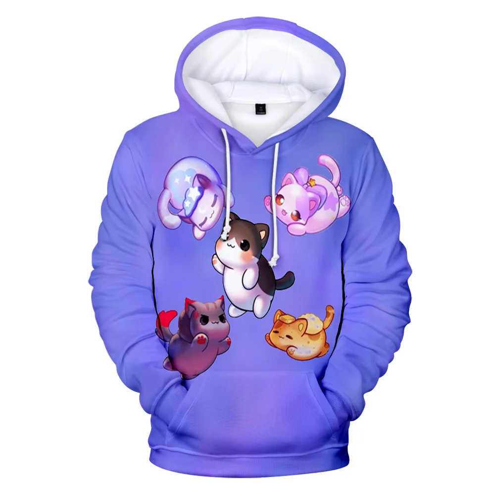 2024 New Kawaii The Newest 3D Aphmau Hoodies Sweatshirts Men Women  Fashion Autumn Comic  Boys Girls Pullovers A Kids Clothes