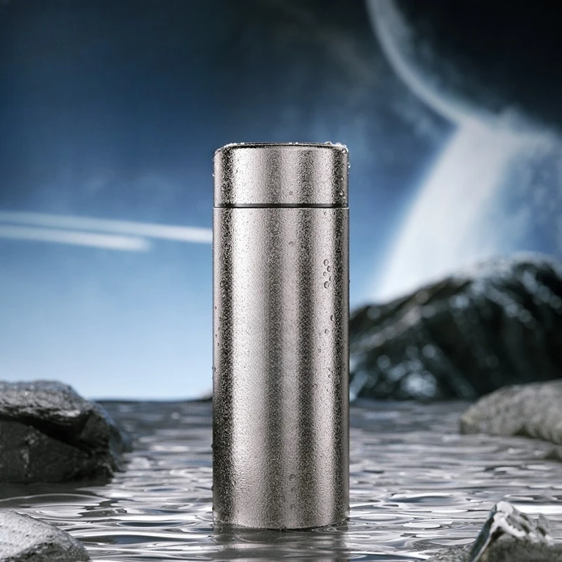 Thermos cup pure titanium thermal insulation water tea separation 450ml full gift box