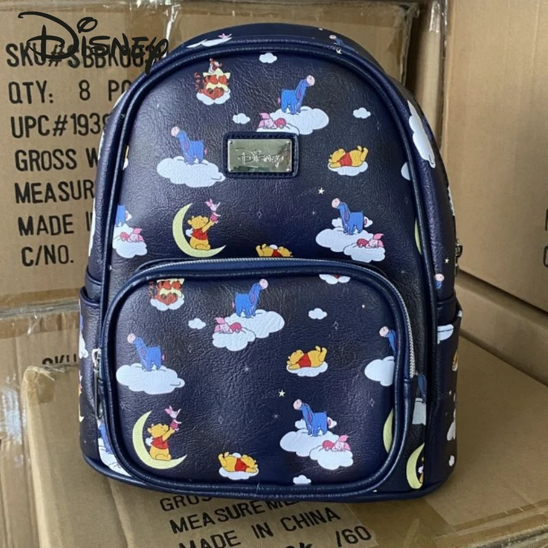 Disney-mini mochila original para mulheres, mochila escolar fofa dos desenhos animados, mochila infantil, marca de luxo, moda, nova